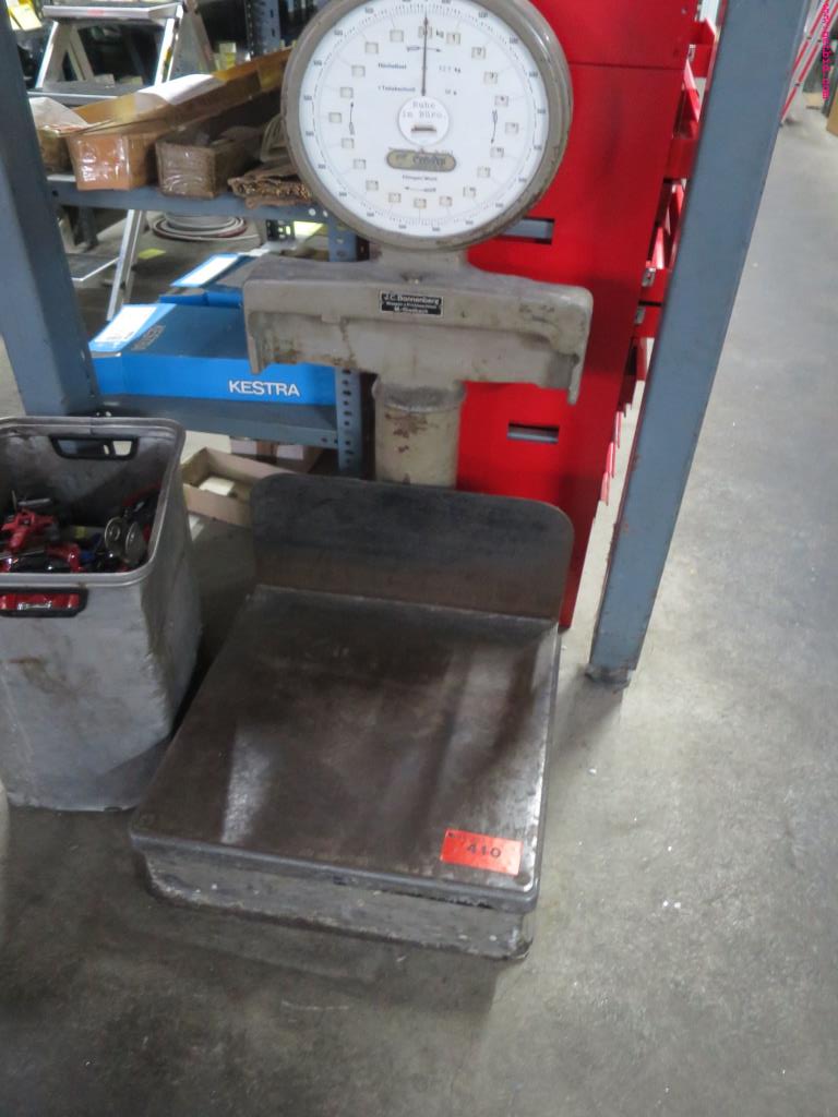 Used Bonnenberg platform scale w. pointer for Sale (Auction Premium) | NetBid Industrial Auctions