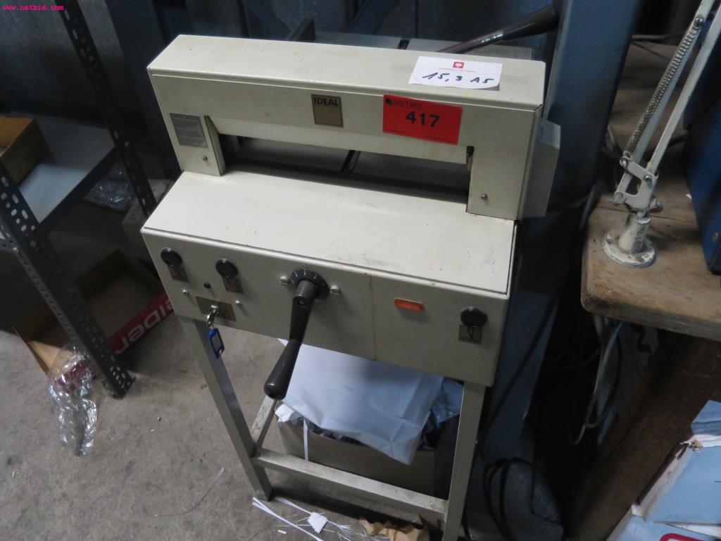 Used Ideal paper cutting machine for Sale (Auction Premium) | NetBid Industrial Auctions