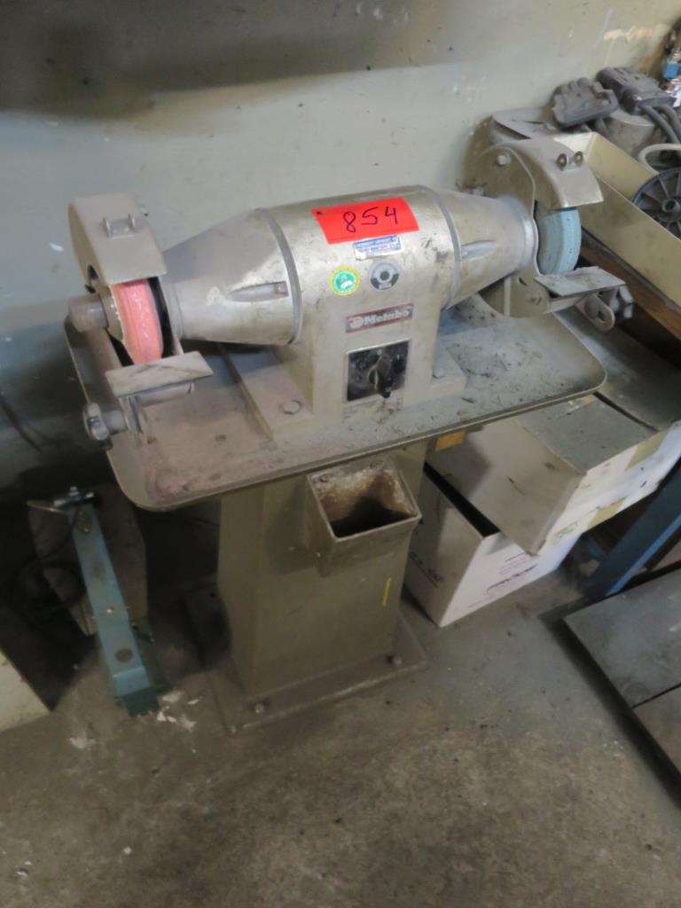 Used Metabo double-sided stand grinder for Sale (Auction Premium) | NetBid Industrial Auctions