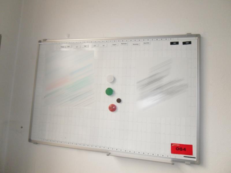 Second hand shop whiteboard