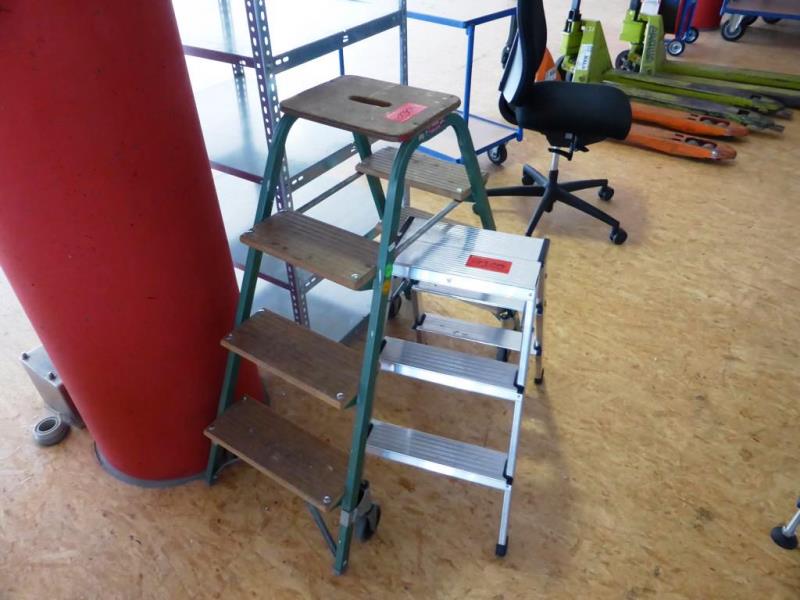 Used aluminum step ladder for Sale (Auction Premium) | NetBid Industrial Auctions