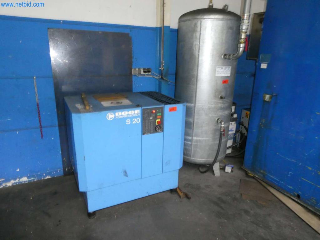 Used Boge S20 Screw compressor for Sale (Trading Premium) | NetBid Industrial Auctions