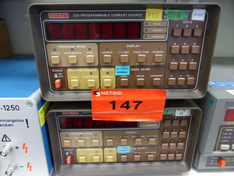 Keithley 220/230 2 Napěťové / proudové napájecí jednotky (Auction Premium) | NetBid ?eská republika