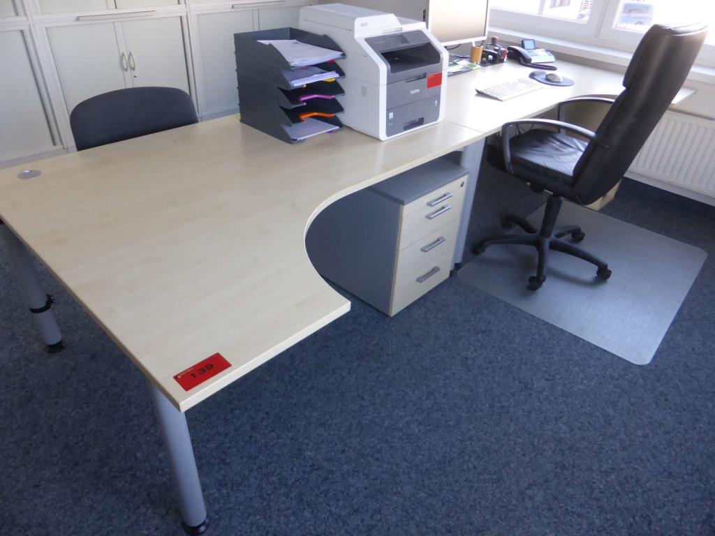 Used Desk/angle combination for Sale (Auction Premium) | NetBid Industrial Auctions