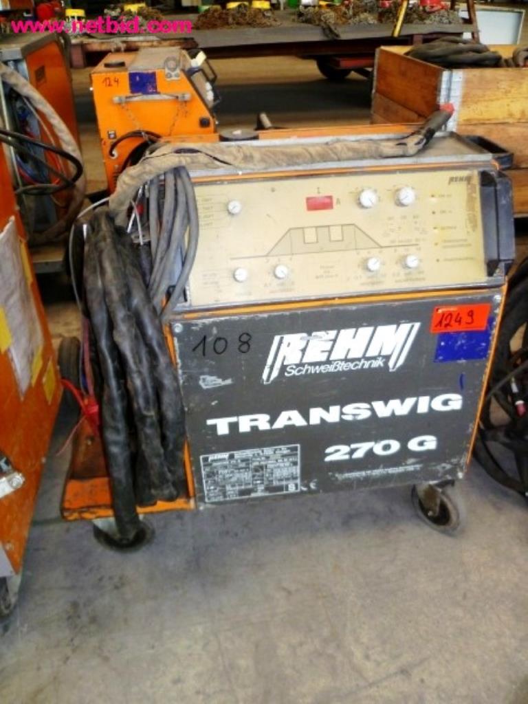 Used Rehm TRANSWIG 270 G TIG welding machine for Sale (Trading Premium) | NetBid Industrial Auctions