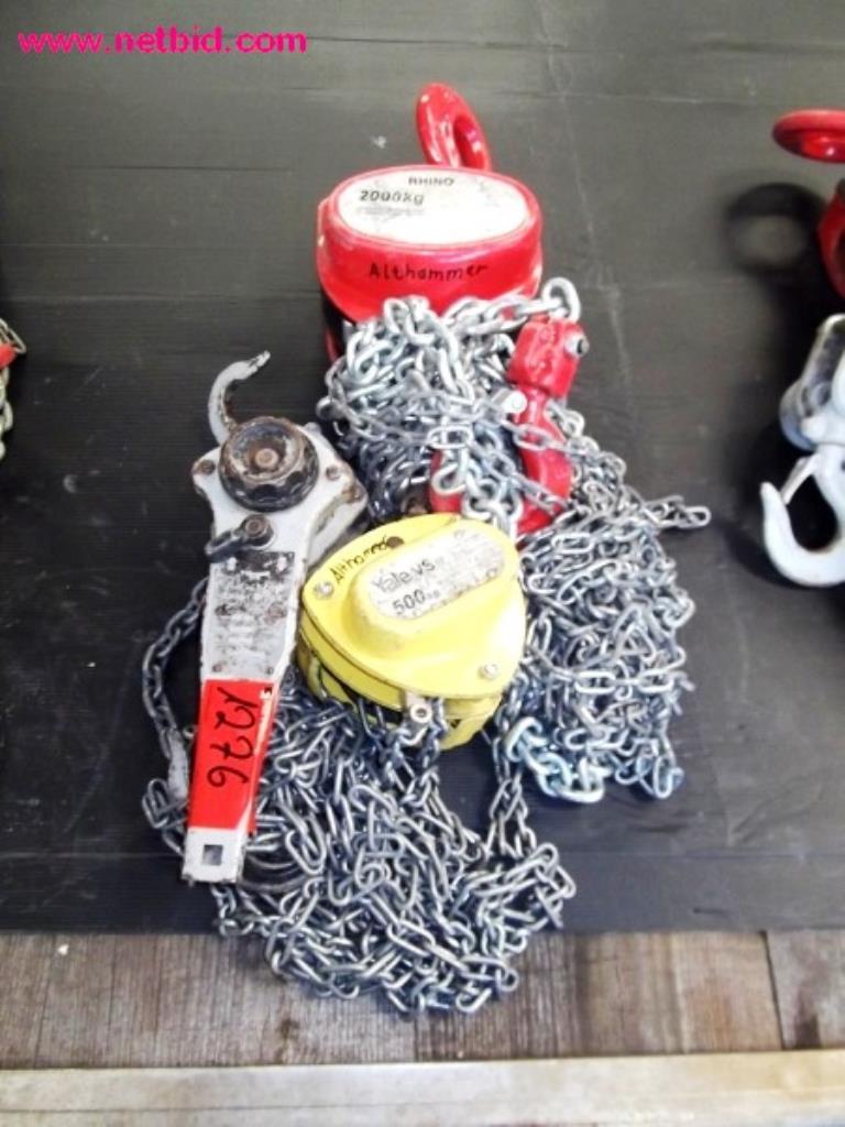 Used 3 Chain hoists for Sale (Auction Premium) | NetBid Industrial Auctions