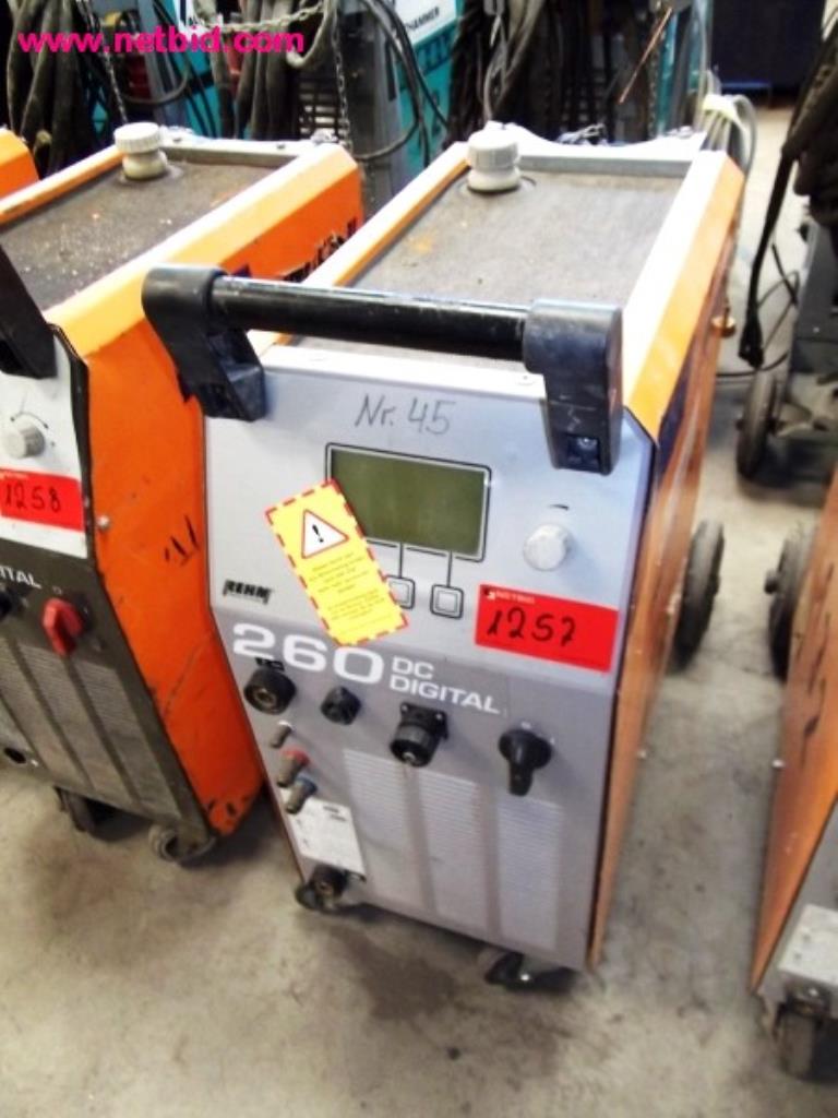 Used Rehm TRANSTIG 260 DC DIGITAL TIG welding machine for Sale (Auction Premium) | NetBid Industrial Auctions