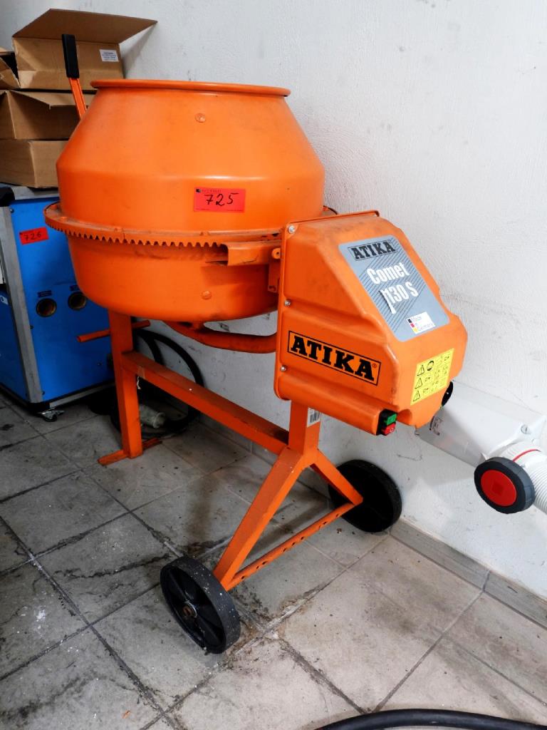 Used Atika Comet 130S Concrete mixer for Sale (Auction Premium) | NetBid Industrial Auctions