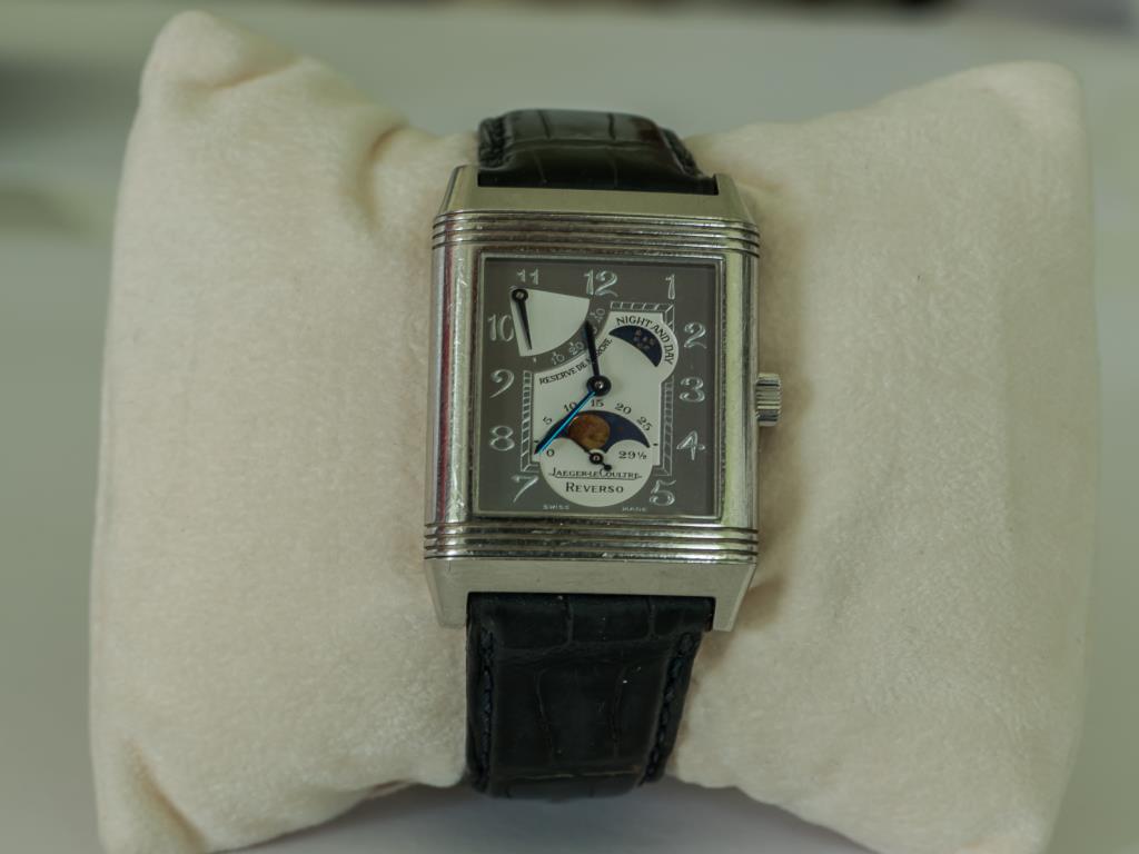 Used Jaeger LeCoultre Platinium Sun Moon Herrenarmbanduhr for Sale