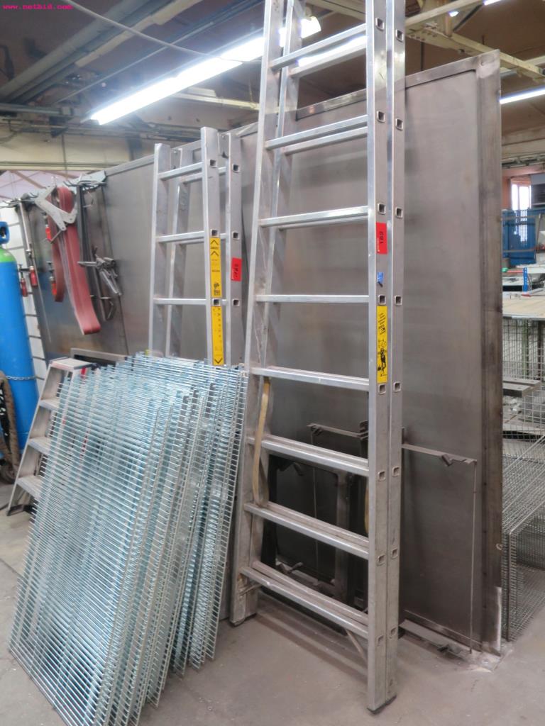 Used 3 Aluminum folding ladders for Sale (Auction Premium) | NetBid Industrial Auctions