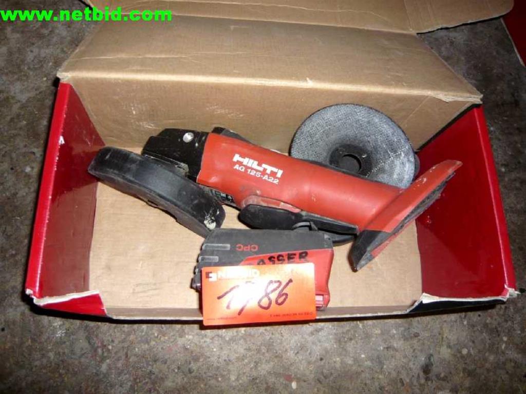 Used Hilti AG 125-A22 Akku-Winkelschleifer for Sale (Auction