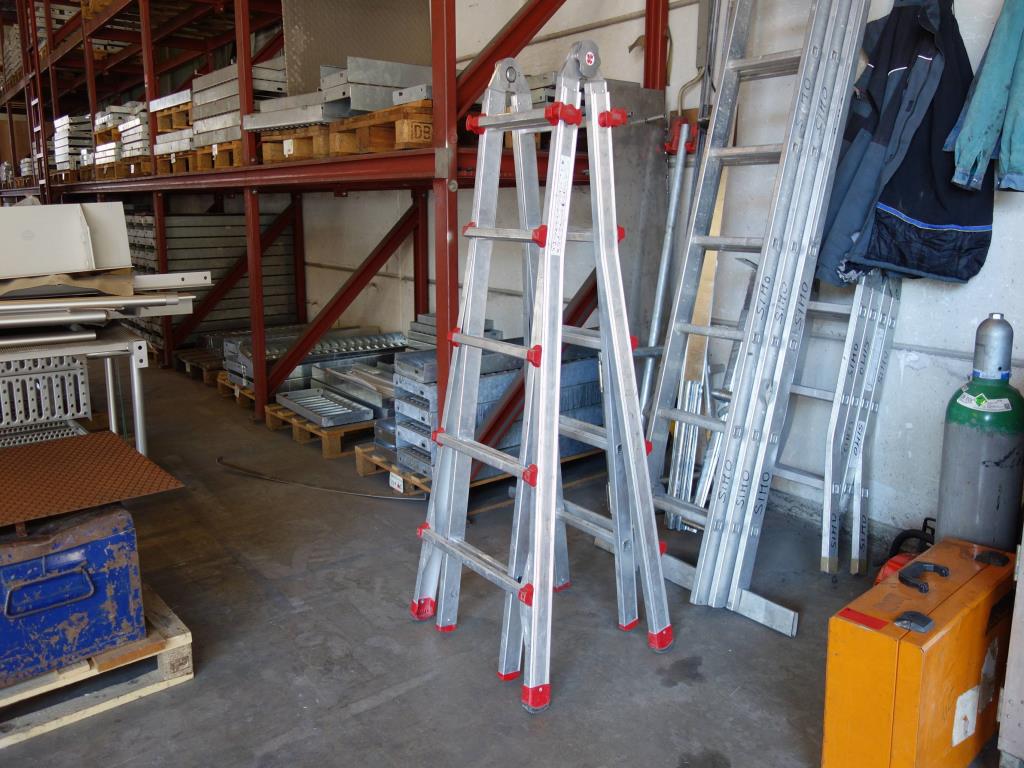 Used Aluminum folding ladder for Sale (Auction Premium) | NetBid Industrial Auctions