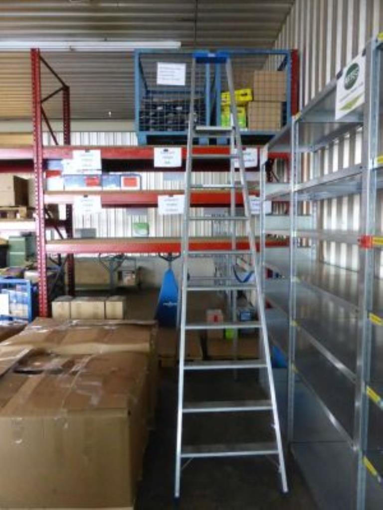 Used Krause Aluminum folding ladder for Sale (Auction Premium) | NetBid Industrial Auctions