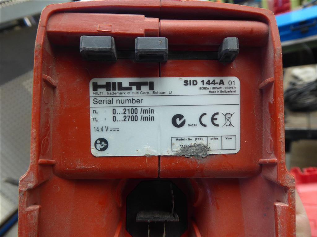 Used Hilti SID 144 A Cordless impact wrench for Sale Auction