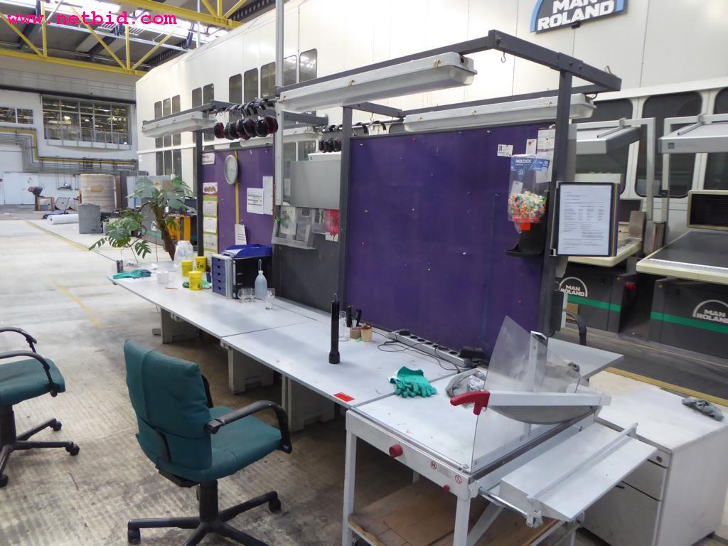 Used 4-station assembly table for Sale (Auction Premium) | NetBid Industrial Auctions