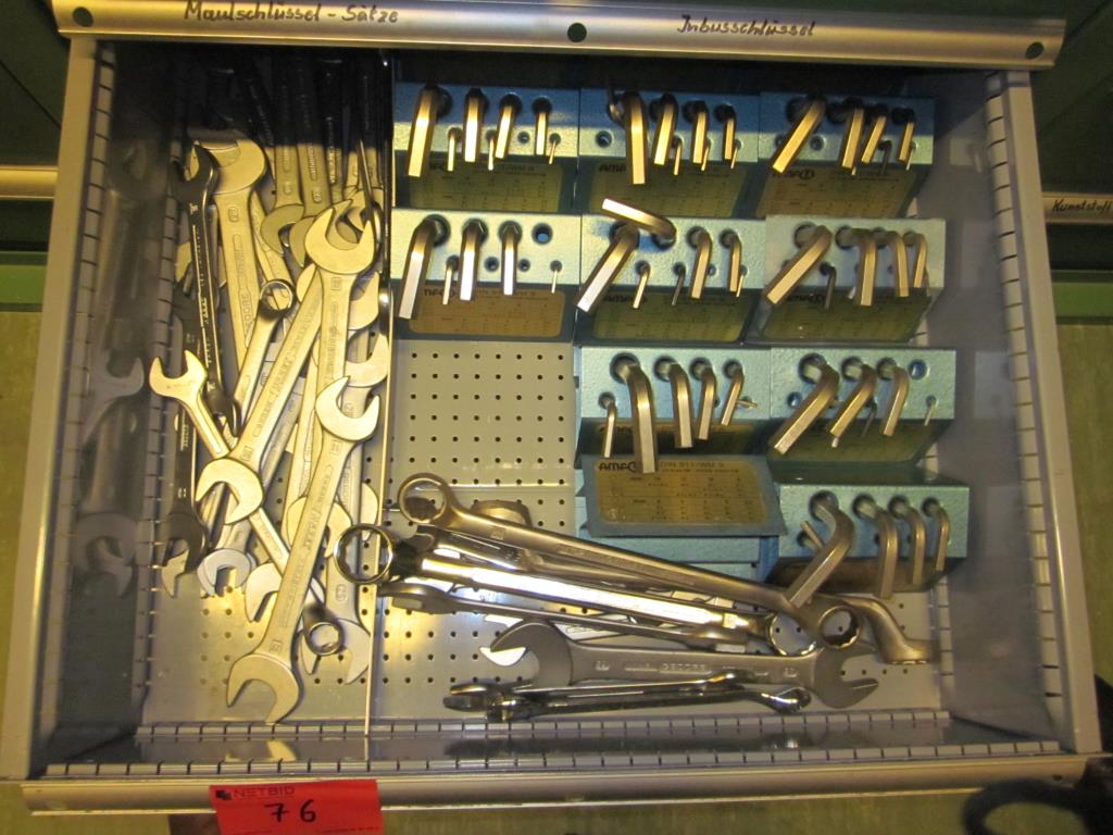 Used 1 Posten Allen/open-end wrench (drawer contents or drawer) for Sale (Auction Premium) | NetBid Industrial Auctions