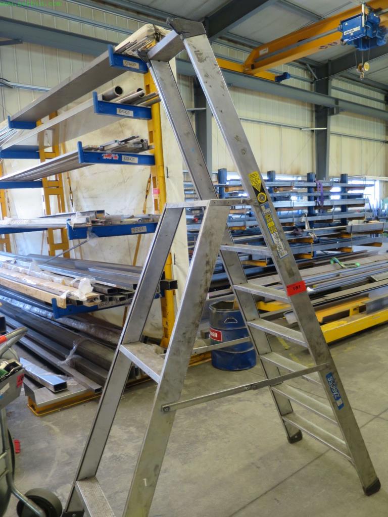 Used Zarges Aluminum folding ladder for Sale (Auction Premium) | NetBid Industrial Auctions