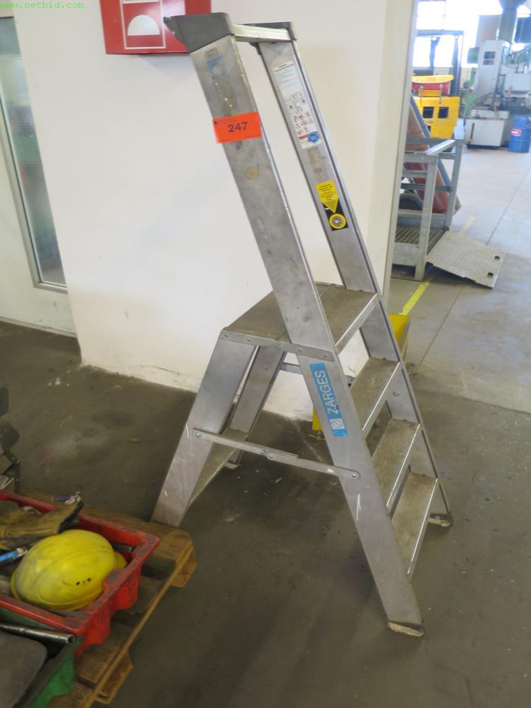 Used Aluminum folding ladder for Sale (Auction Premium) | NetBid Industrial Auctions