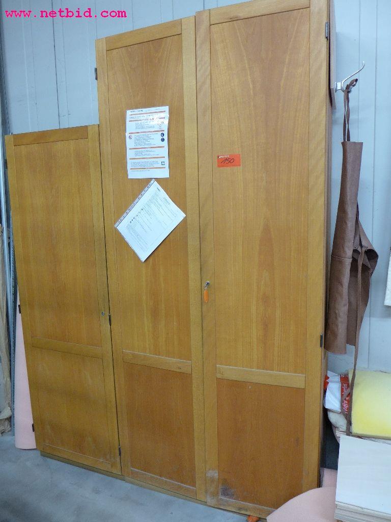 Used 2 Wooden cabinets for Sale (Auction Premium) | NetBid Industrial Auctions