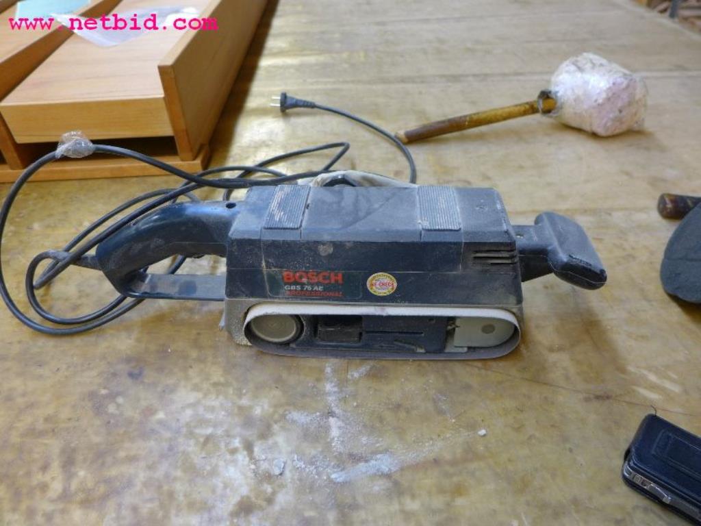 Used Bosch GBS 75AE Professional Hand belt sander for Sale (Auction Premium) | NetBid Industrial Auctions