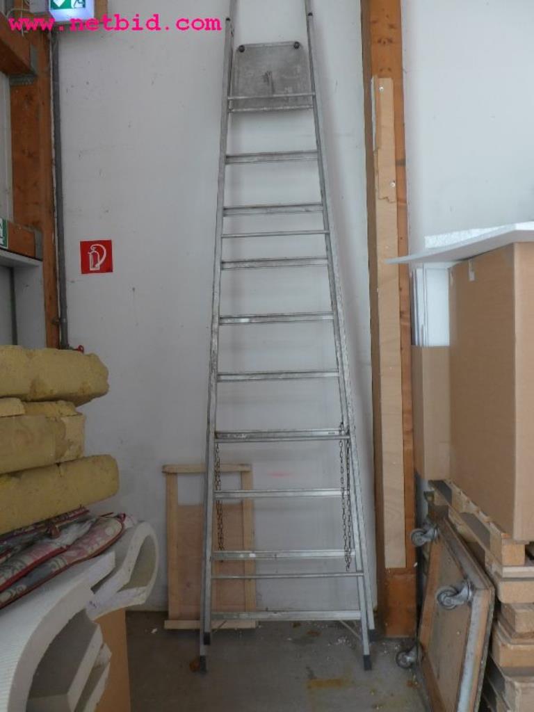 Used Zarges Z 1500 Aluminum folding ladder for Sale (Auction Premium) | NetBid Industrial Auctions