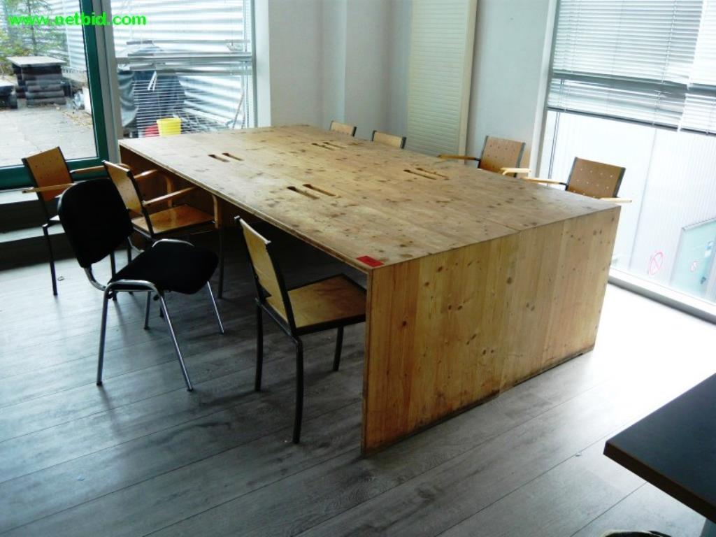 Used 2 Wooden tables for Sale (Auction Premium) | NetBid Industrial Auctions