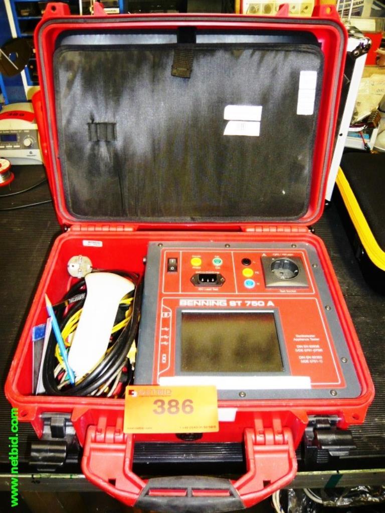 Used Benning ST750A VDE0701-0702 Appliance tester for Sale (Auction Premium) | NetBid Industrial Auctions