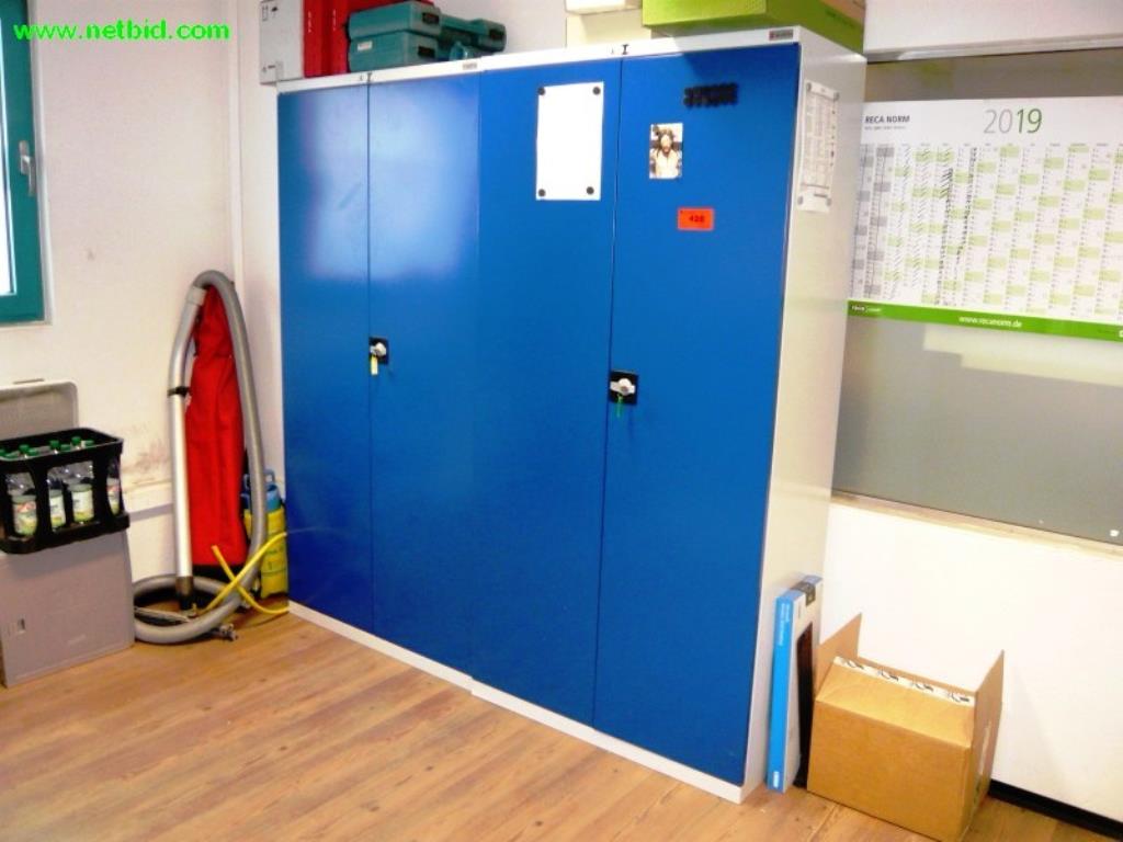 Used Würth 2 Metal hinged door wardrobes for Sale (Auction Premium) | NetBid Industrial Auctions