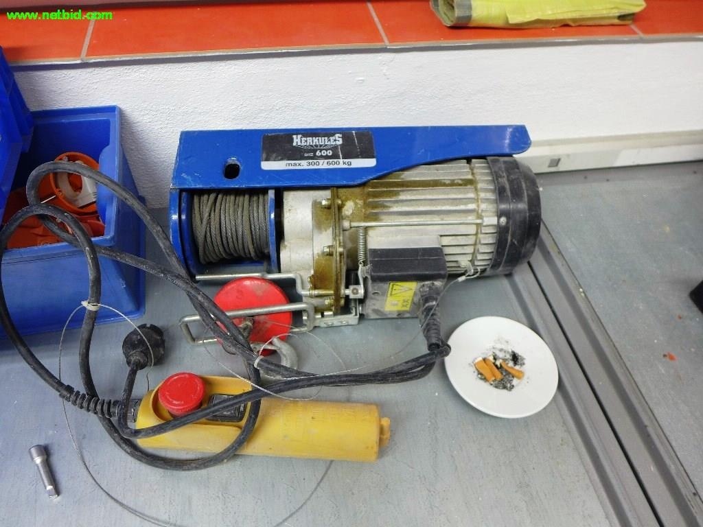 Used Herkules SHZ 600 Electric wire rope hoist for Sale (Online Auction) | NetBid Industrial Auctions