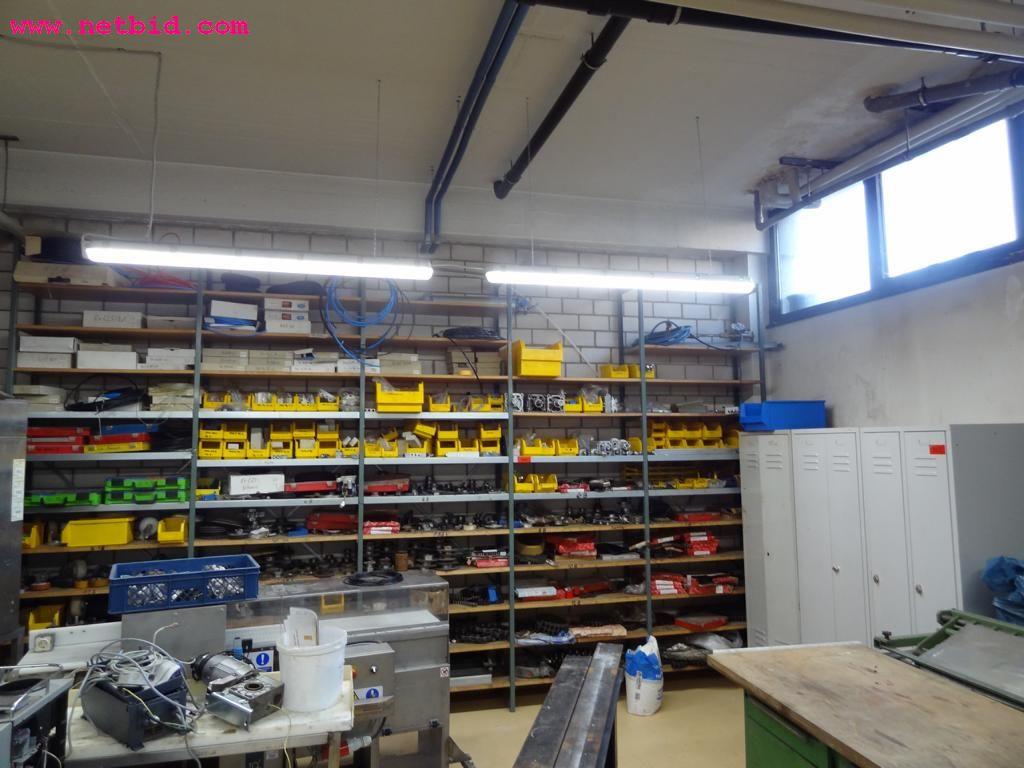 Used ca. 10 lfm. Metal system shelving for Sale (Auction Premium) | NetBid Industrial Auctions