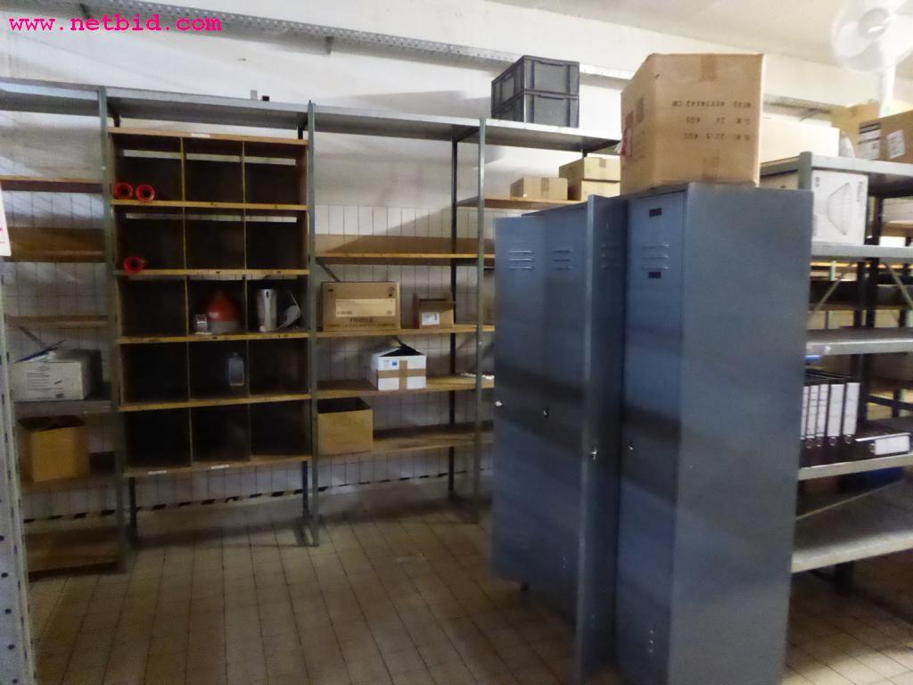 Used 25 lfm. Metal shelving for Sale (Auction Premium) | NetBid Industrial Auctions