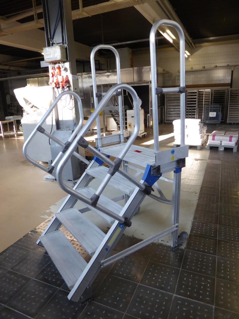 Used Zarges Aluminum platform ladder for Sale (Auction Premium) | NetBid Industrial Auctions