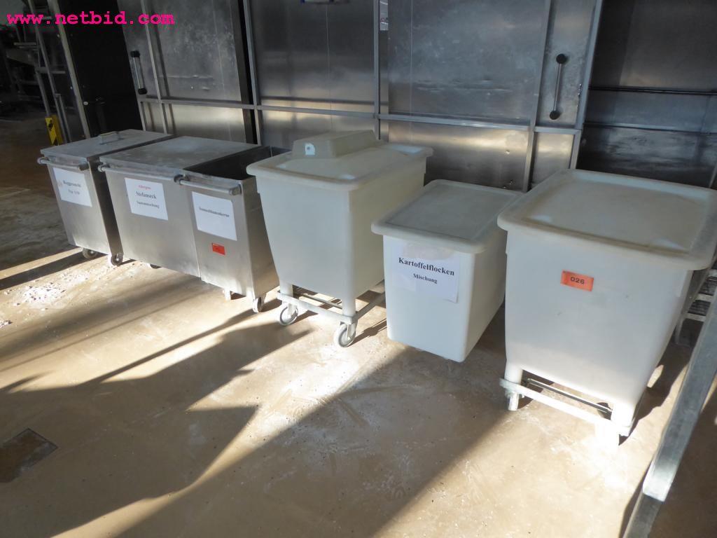 Used Edelstahl/Kunststoff 6 Flour container for Sale (Auction Premium) | NetBid Industrial Auctions