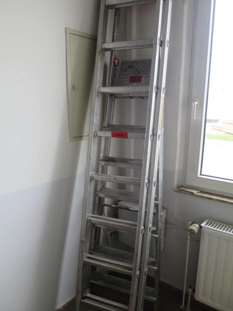 Used Aluminum sliding ladder for Sale (Auction Premium) | NetBid Industrial Auctions