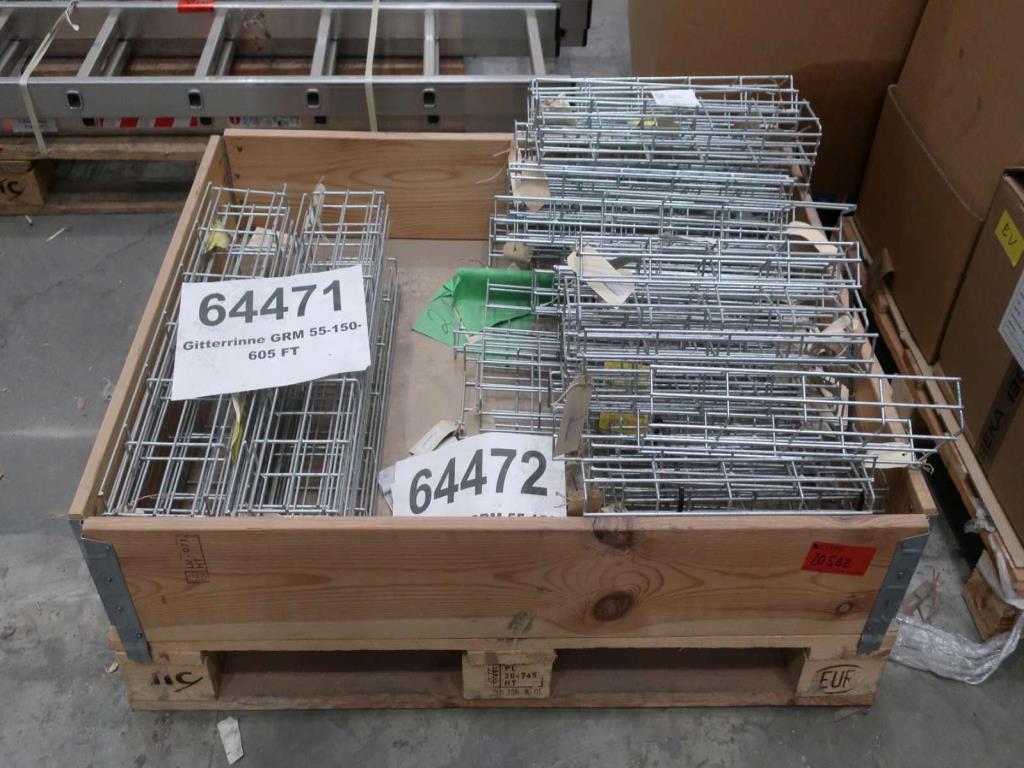 Used 1 Posten Wire mesh cable trays for Sale (Online Auction) | NetBid Industrial Auctions