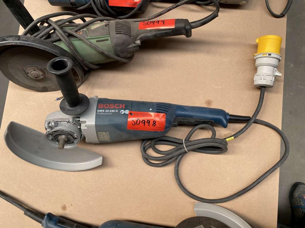 Used Bosch GWS 22-230 H Professional angle grinder (110 V) for Sale (Online Auction) | NetBid Industrial Auctions