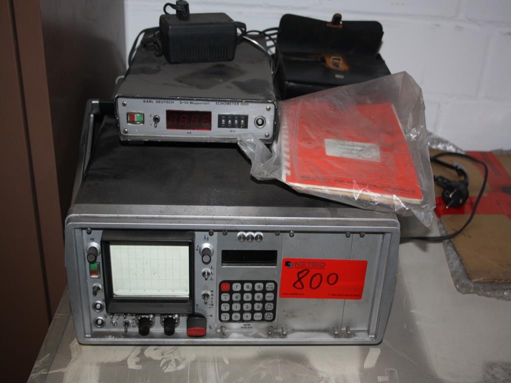 Used Karl Deutsch Echograph 1030 + Echometer 1060 2 Ultrasonic measuring devices for Sale (Trading Premium) | NetBid Industrial Auctions