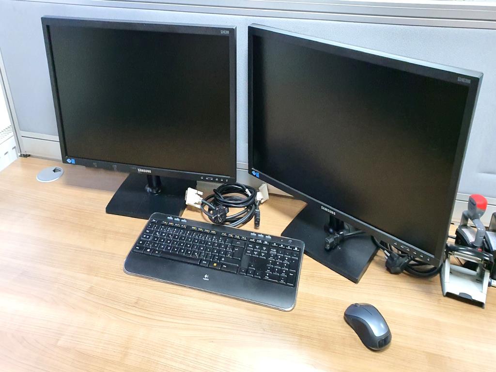 Used Samsung S24E200 2 Monitors for Sale (Auction Premium) | NetBid Industrial Auctions