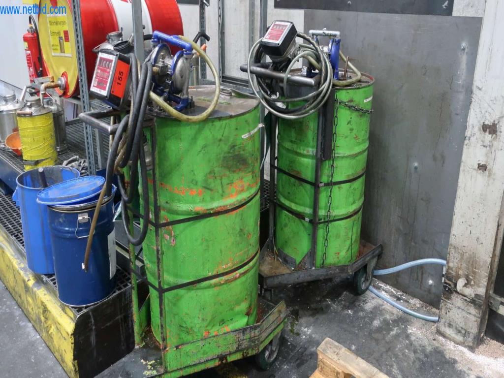 Used 2 pneumatic drum pumps for Sale (Auction Premium) | NetBid Industrial Auctions