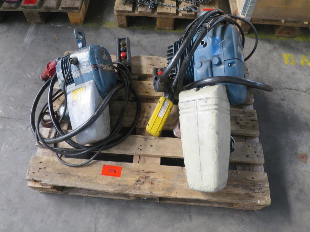 Used Demag 2 electr. chain hoists for Sale (Auction Premium) | NetBid Industrial Auctions