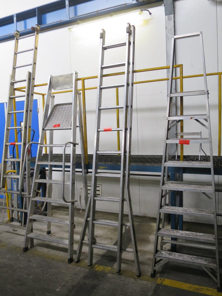 Used 4 aluminium ladders for Sale (Auction Premium) | NetBid Industrial Auctions