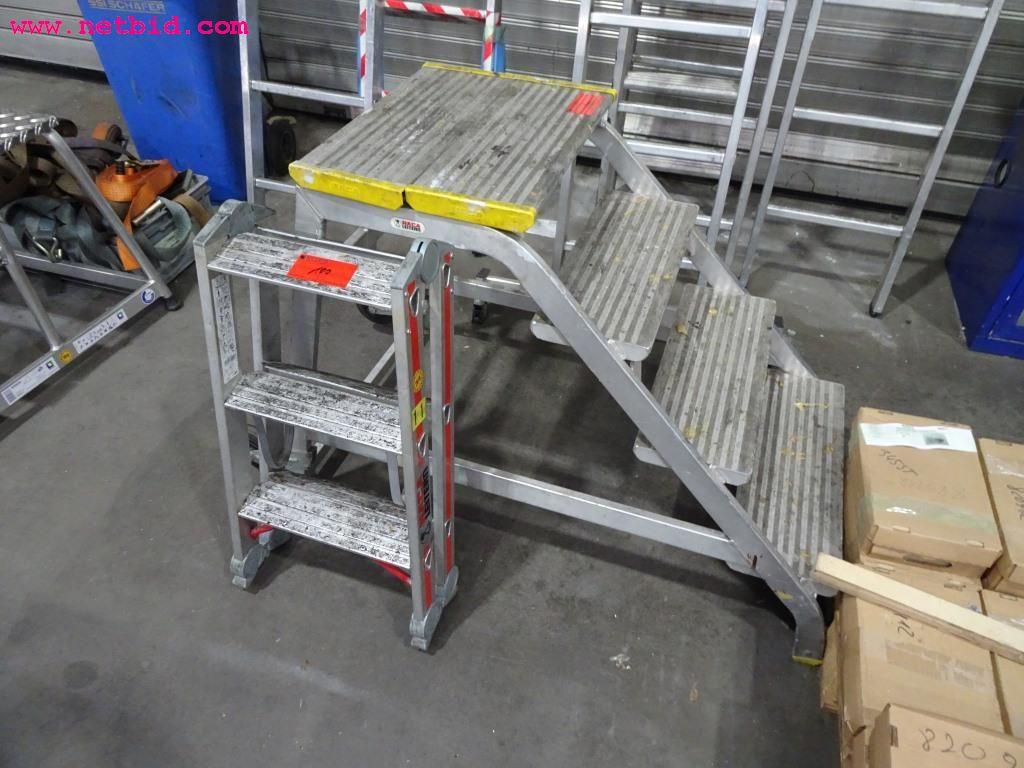 Used 1 Posten Aluminum ladders for Sale (Auction Premium) | NetBid Industrial Auctions