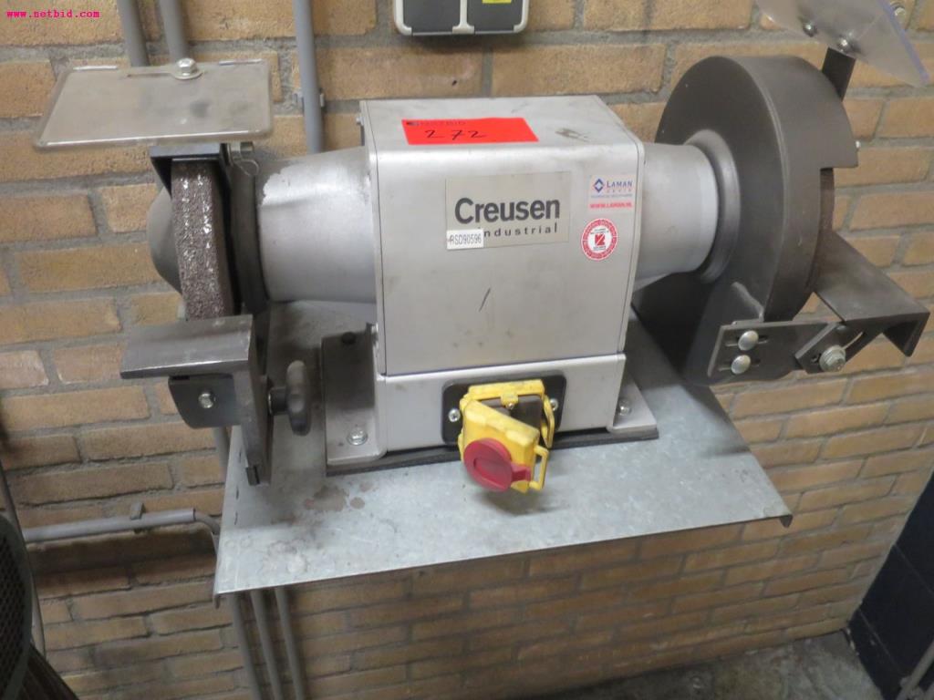 Used Creusen double-sided stand grinder for Sale (Auction Premium) | NetBid Industrial Auctions