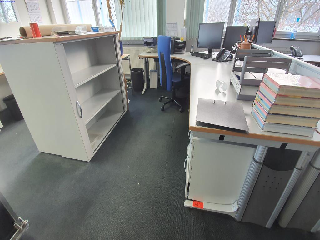 Used Desk/angle combination for Sale (Online Auction) | NetBid Industrial Auctions