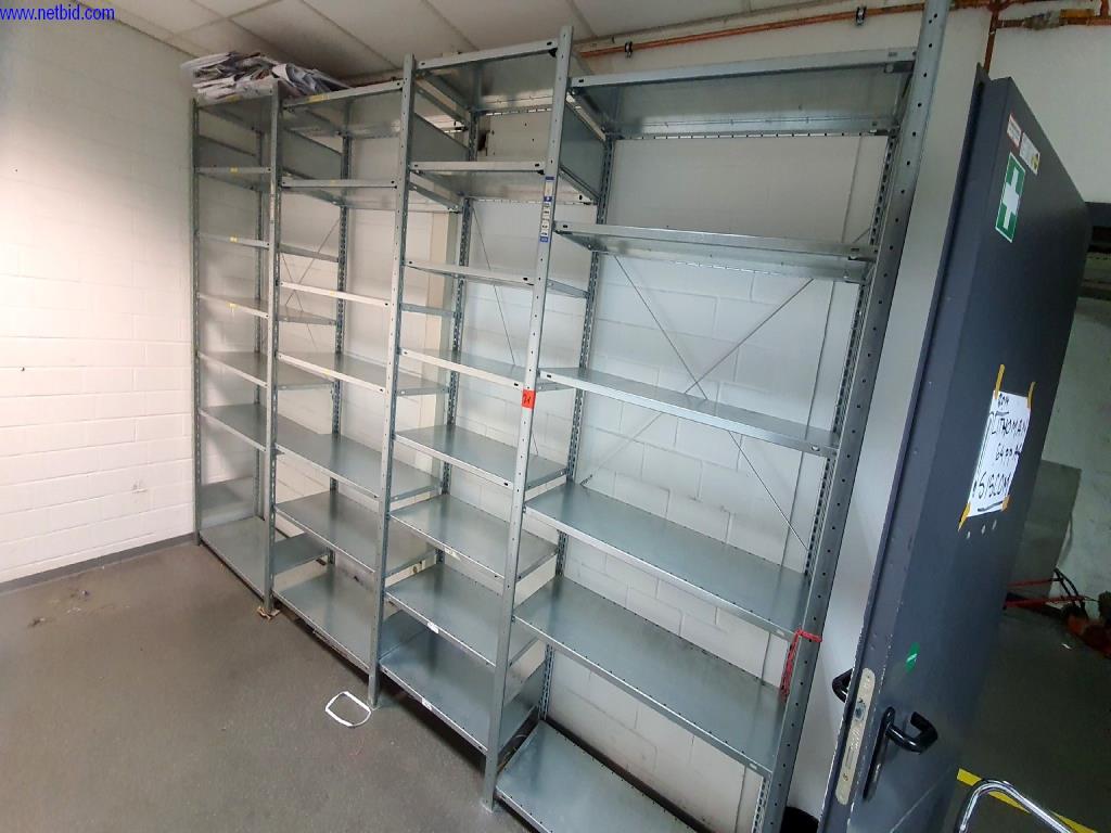 4 lfm. Stahlblechregal gebraucht kaufen (Auction Premium) | NetBid Industrie-Auktionen