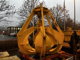 various mechanical equipment for a waste recycling plant