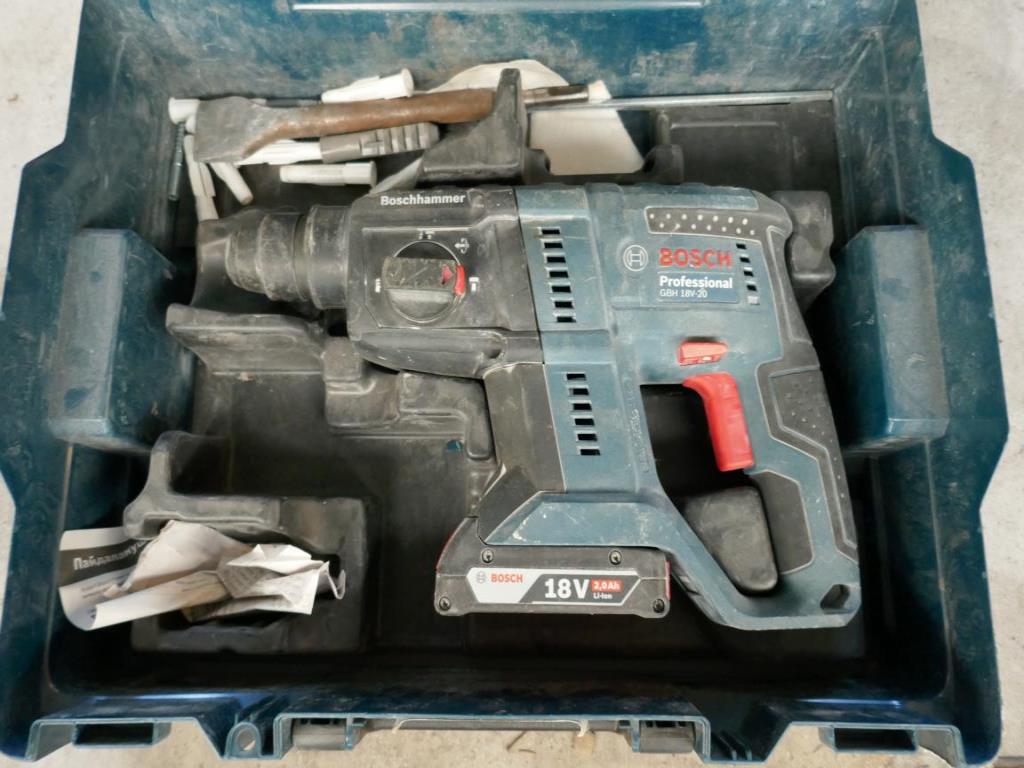 Used Bosch Boschhammer GBH18V 20 Professional Cordless hammer drill for Sale Auction Premium NetBid Industrial