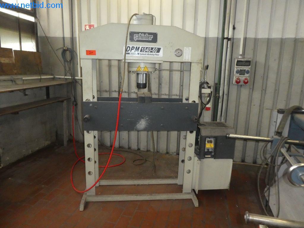 Used Sahinler DPM 1040-60 hydraulic workshop press for Sale (Online Auction) | NetBid Industrial Auctions