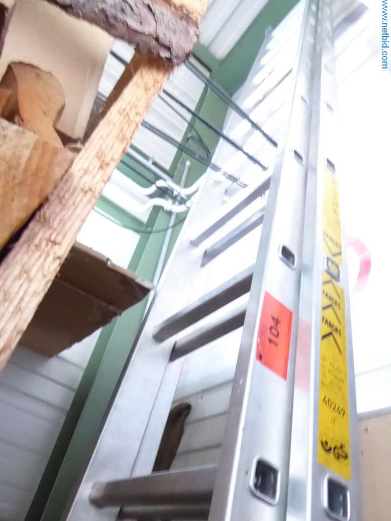 Used Zarges Aluminium extension ladder for Sale (Auction Premium) | NetBid Industrial Auctions