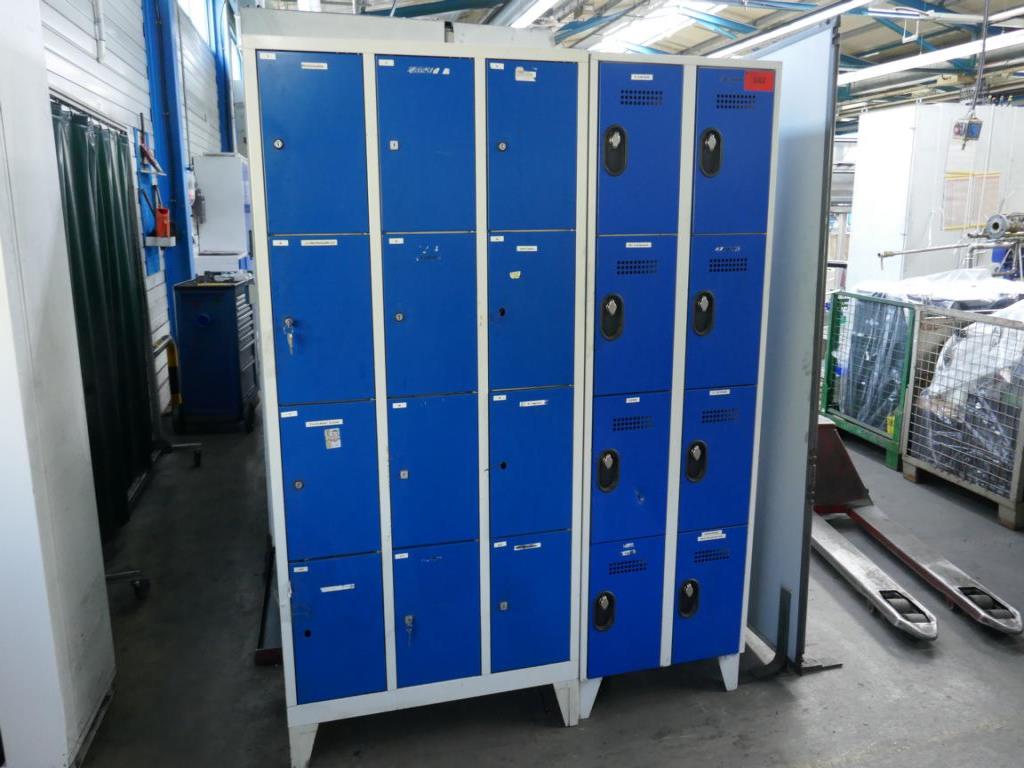 Used Metal staff locker for Sale (Auction Premium) | NetBid Industrial Auctions